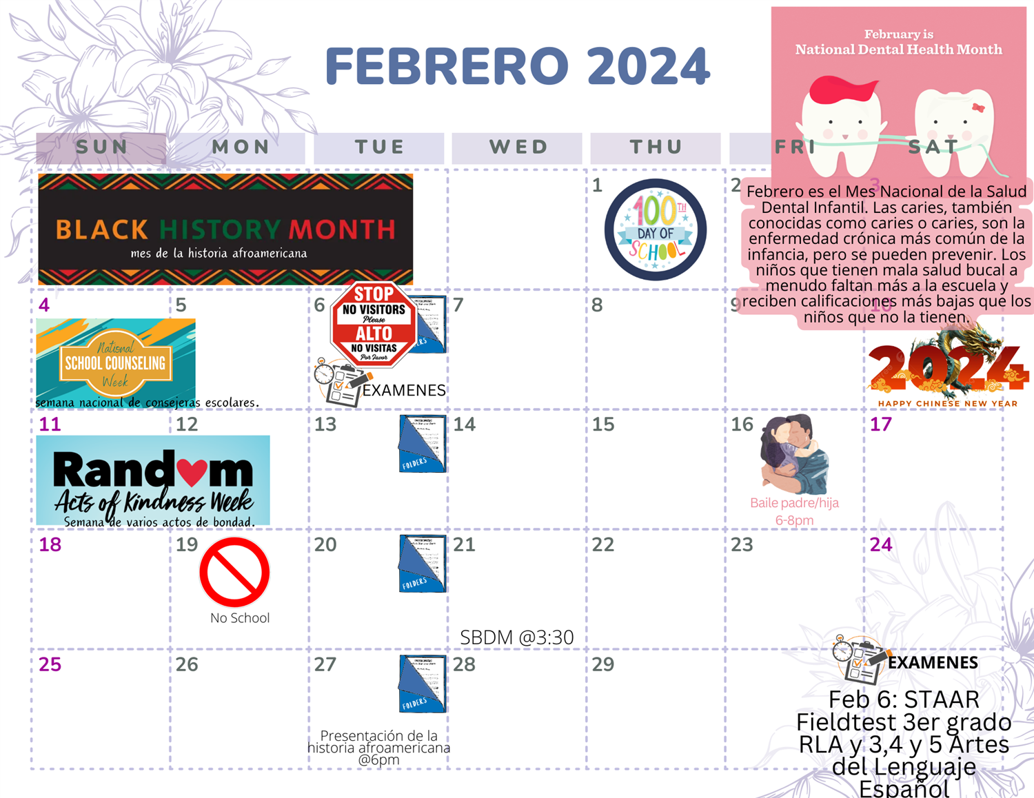 Calendar Spanish